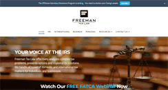 Desktop Screenshot of freemantaxlaw.com